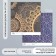 Scrapbooking paper bilateral "Mehendi and geometry silver" Density 180g 15.5x17cm