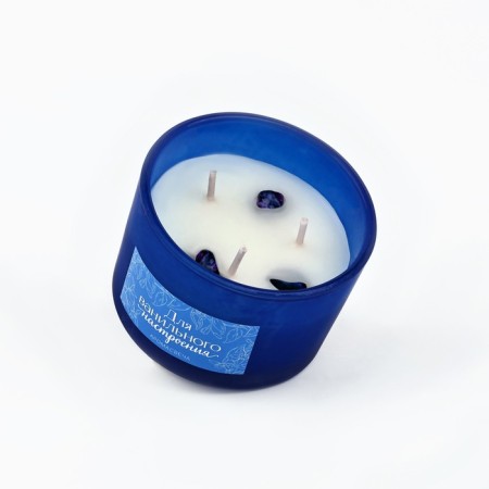 Aromatic candle with natural stones “for vanilla mood”: vanilla, 5 x 7.5 cm.-4