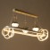 Lamp with PDU "Fiora" LED 120W 3000-6000k white 62x33x15-115 cm