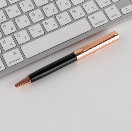 Blue paste paste 0.1 mm Handle, cornflowing metal black with gold-3