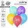 Air ball 12 "Happy Birthday!", A set of 50 pcs. Mix