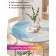The tablecloth “Transparent petals”, round, oxford, elastic band, size 140x140 cm, diameter 105-120 cm