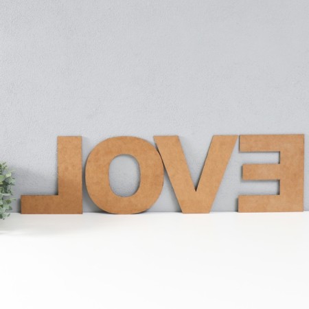 Panel letters "Love" The height of the letters 20 cm, set 4 details black-2