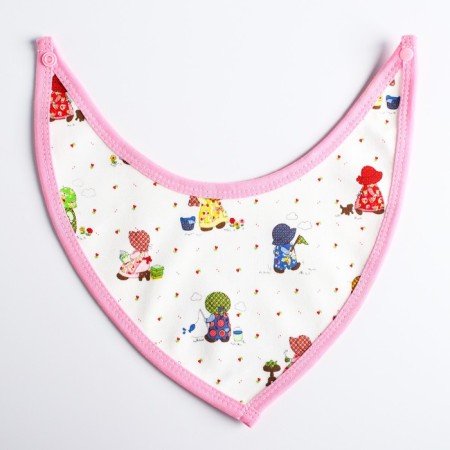 Bandana Bibsord/Salunavik for feeding waterproof on the button, for a girl, mix-2