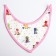 Bandana Bibsord/Salunavik for feeding waterproof on the button, for a girl, mix