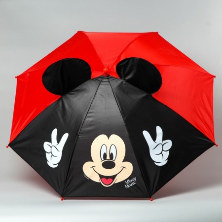 Children's umbrella with ears "Hello", Mickey Mouse Ø 70 cm