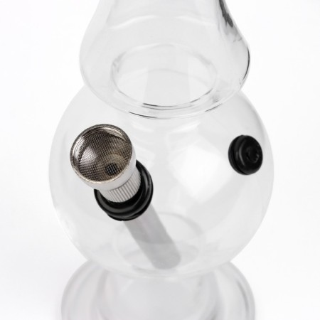 Bong, H-20 cm, "spear", acrylic, white
