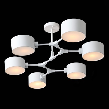 Ceiling EVOLUCE lamp. Sle183502-06. Gemento. 6x60 watts, E14, 73x95.5x32 cm, white color-3