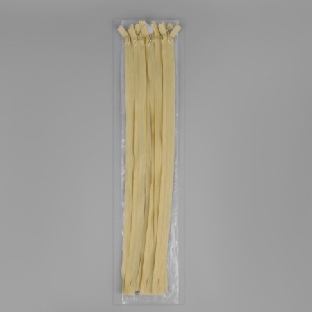 Lightning secret, No. 3, non -proceeding, locking machine, 50 cm, beige color-2