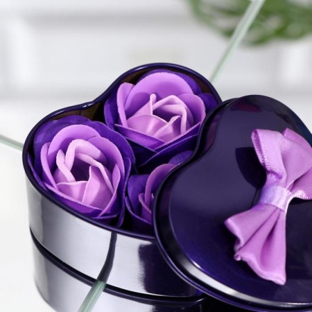 Soap roses, three -color, set of 3 pcs.