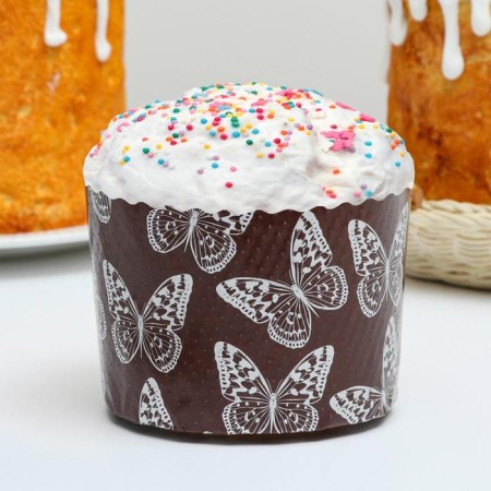 Paper form for cake "Butterflies", 110 × 85 mm