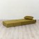 Handwheel chair-bed "Essen", velor fabric, mustard color