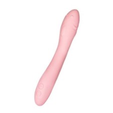 Vibrator, point stimulator G, flexible, silicone, pink