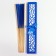 Fan bamboo, textiles h = 21 cm "monocet" in the box, blue