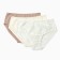 Set of women's panties slips (3 pcs), coffee/milk/white color, size 56