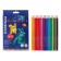 Pencils 18 colors Erichkrause Jolly Friends hexagonal, plastic with euro suspension