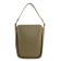 Bag women, genuine leather, olive 31x10x24 cm