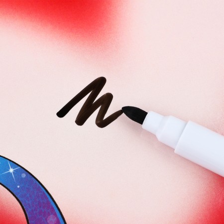 Magnetic board with a field for recording and a felt -tip pen "heart, 16.1 x 12.4 cm-3