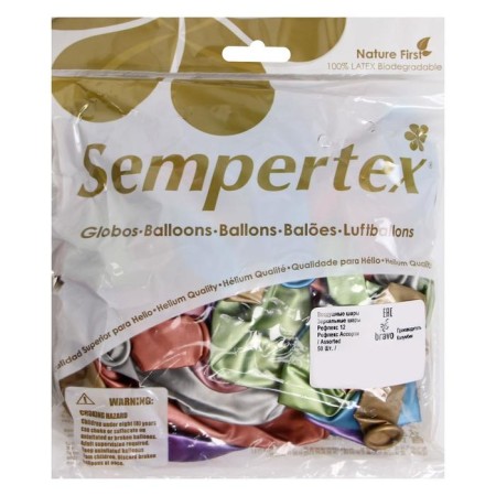 Shar Latex 12 "Mirror", Reflex, set of 50 pcs., Mix-4