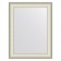 EvoFORM mirror in the baguette frame, 78 mm, 68x88 cm, white skin with chrome