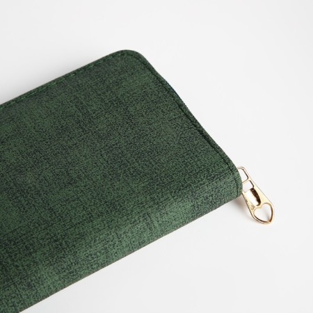Women's wallet with lightning, green color-2