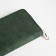 Women's wallet with lightning, green color