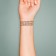 Tattoo on the body Black "Bracelet. Love. Warming" 20x3 cm