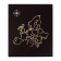 Album for coins on rings, optima format 230 x 265 mm Calligrata "map", includes up to 20 sheets, PVC cover, brown