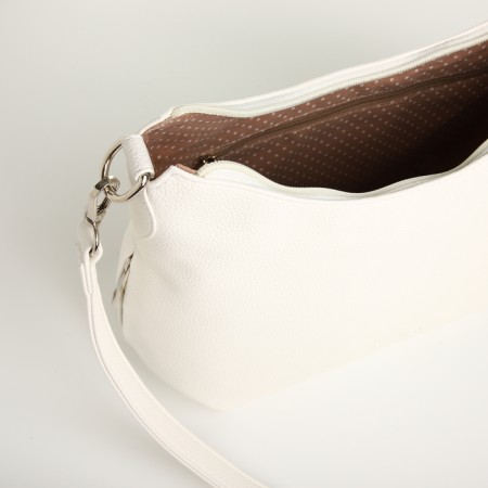 Women's bag with lightning, white color-6