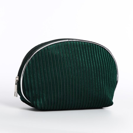 Lightning cosmetic bag, green color