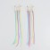 A set of pigtails, on invisible, 32 cm, 6 pigtails, fluorescent, multi -colored
