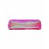 School Penal on the zipper is pink, corrugated, corrugated