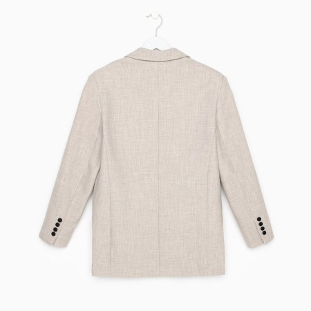 Women's jacket with side cuts MIST size 48-50, beige color-10