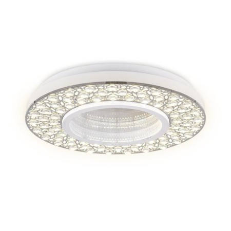 Ambrella Light Ice lamp, 102W LED, 7650LM, 3000-6400K, chromium color, white with FDU-1