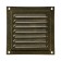 Ventilation grate Zein luxury RM1212Z, 125 x 125 mm, with a grid, metal, gold