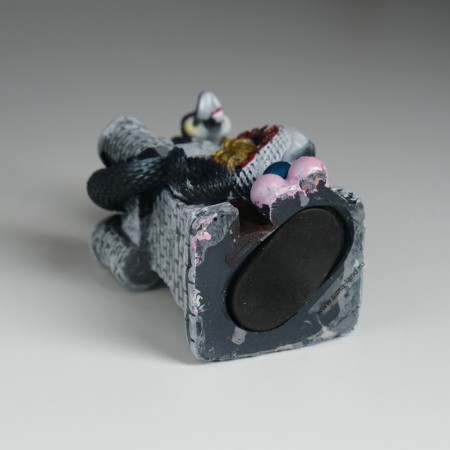 Piglite Polystone "Dark Snake on the Tower" 7x6.5x10.3 cm-4