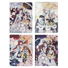 Gift notebook, A6, 100 sheets, a colored block, with a curly knife on a magnet, 