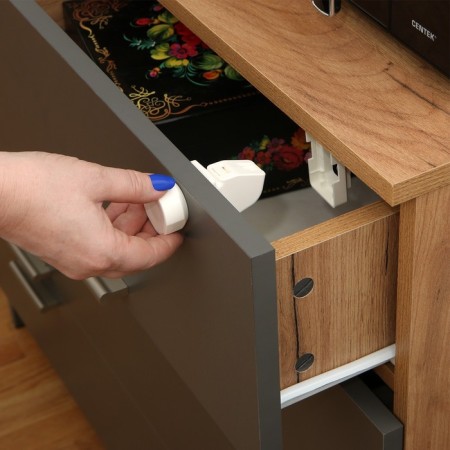 Blocator Children's magnetic Lockland with a latch, 2 lock locks in the kit-8