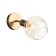 Wall lamp EVOLUCE. Sle155301-01. Gentore. 1x60 W, E14, 13x14.5 cm, Antique copper color