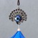 Wind Music Metal "Peacock" from the evil eye 7 bells 52x6 cm