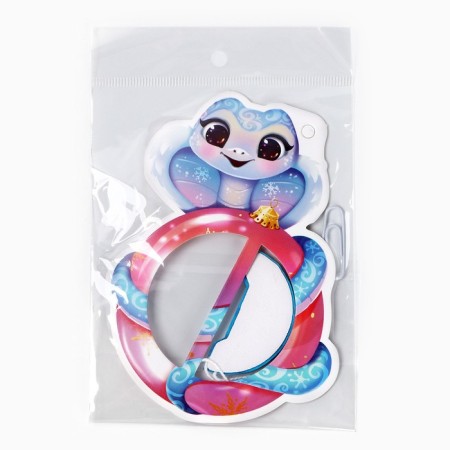 Christmas tree toy New Year's "snake", for the New Year, 10.5 x 12.6 cm-4