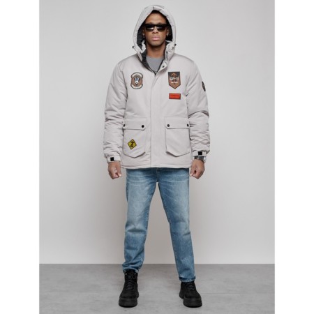 Male jacket, size 48, gray color