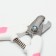 Coogers of the side with non-losing handles, medium, hole 9 mm, white-pink