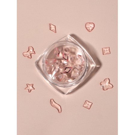 Decorative elements for decor, voluminous, translucent/pale pink color-6