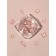 Decorative elements for decor, voluminous, translucent/pale pink color