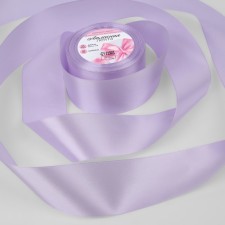 Satin tape, 50 mm × 23 ± 1 m, color cold lilac No. 44