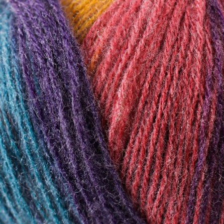 Yarn "Angora Gold Batik" 20% wool, 80% acrylic 550m/100g (7563)-2