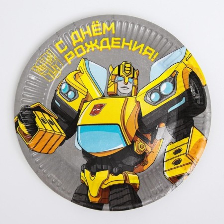 A set of paper utensils, for 6 people "Happy Birthday", transformers-2