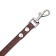 Leather leather single -layer long, 2 m x 1.6 cm, brown