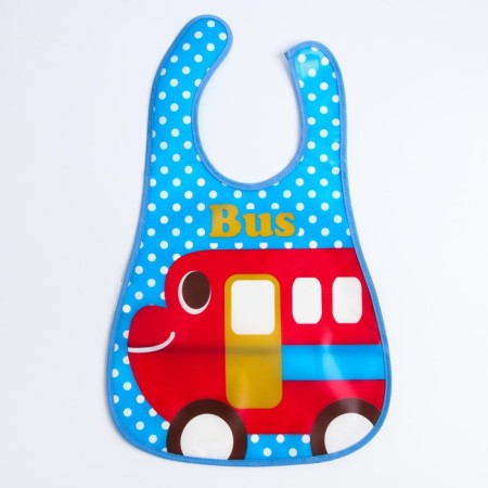 Blory for feeding waterproof on Velcro, for a boy, with a pocket, mix-8